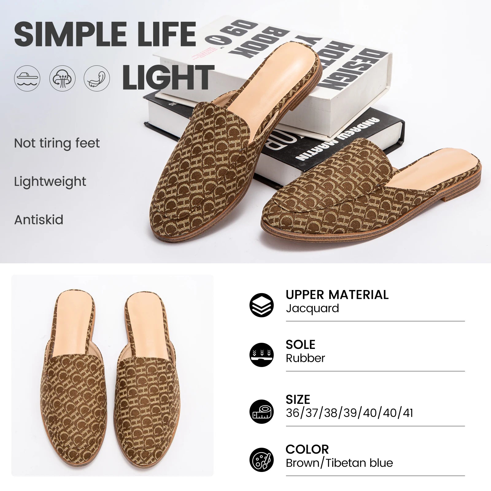 Elegant Slip-On Flat Sandals for Women