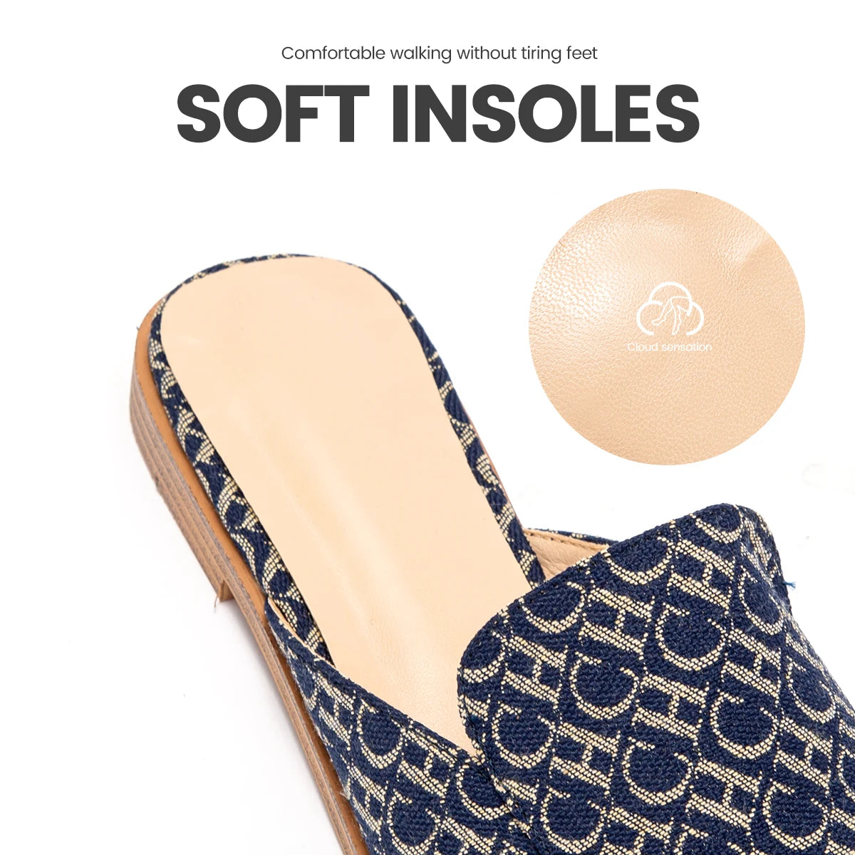 Elegant Slip-On Flat Sandals for Women
