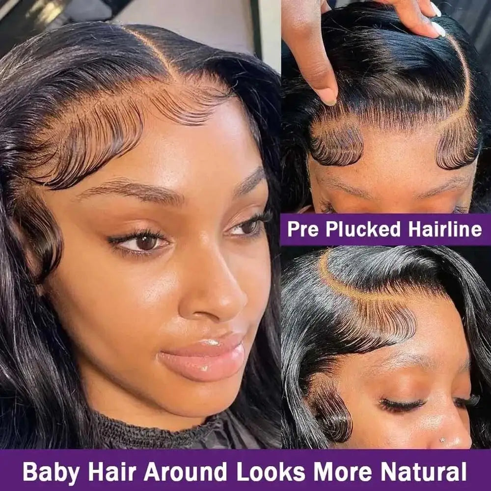 13x6 HD Lace Front Wig Human Hair – Body Wave, 250% Density, Glueless Pre-Plucked