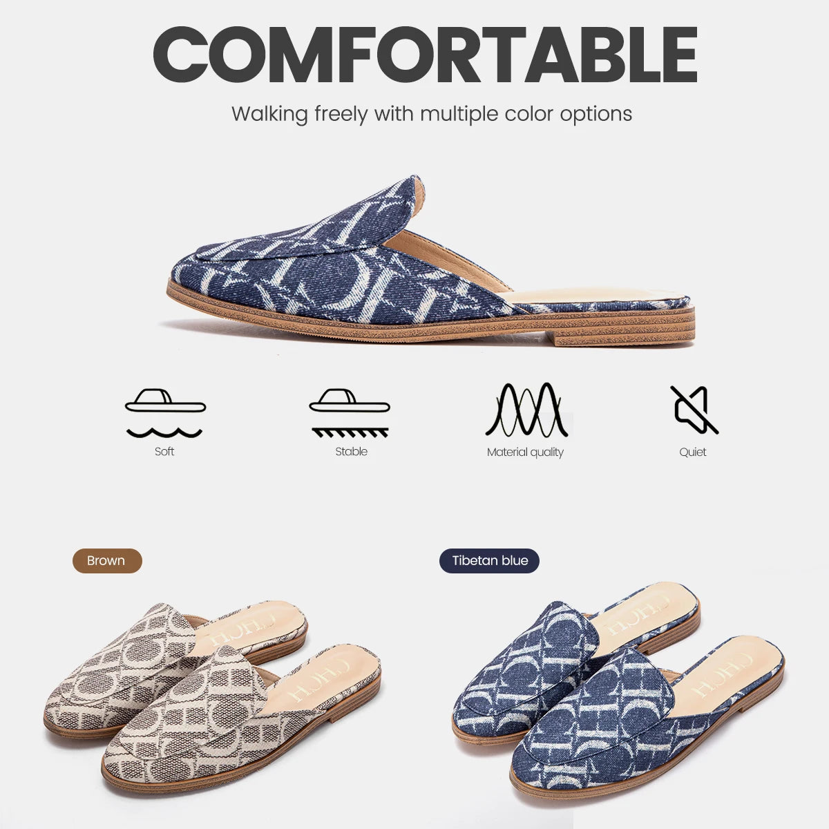 Elegant Slip-On Flat Sandals for Women