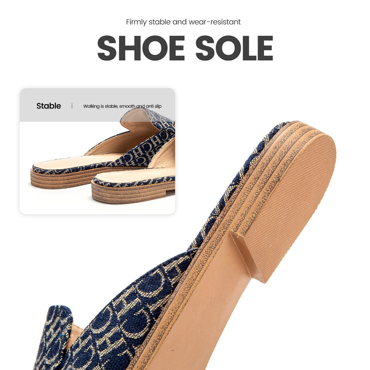 Elegant Slip-On Flat Sandals for Women