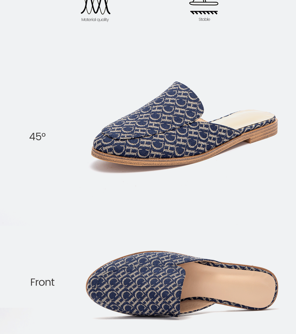 Elegant Slip-On Flat Sandals for Women